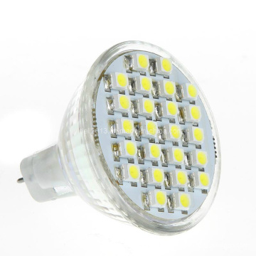 Reemplazo de halógeno 12V DC MR11 Gu4 24 3528 SMD Bombilla de proyector LED